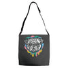 pug face Adjustable Strap Totes