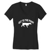 get to the point Women's V-Neck T-Shirt
