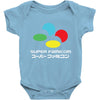 snes super famicom colours Baby Onesie