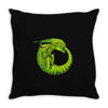 alien ouroboros Throw Pillow