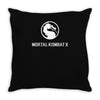 mortal kombat x dragon game logo Throw Pillow