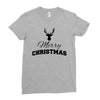 buck merry christmas Ladies Fitted T-Shirt