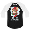 let it snow 3/4 Sleeve Shirt