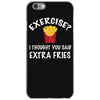 exercise vs extra fries iPhone 6/6s Case