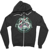 angry bulldog Zipper Hoodie