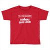 commas save lives t shirt Toddler T-shirt