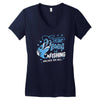 fishing fanatics Women's V-Neck T-Shirt