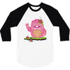 mrs yetti and her poops 3/4 Sleeve Shirt