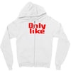 i only like ny as a friend Zipper Hoodie