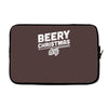 beery christmas hops drinking beer funny Laptop sleeve
