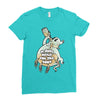 ghost just here for the boos Ladies Fitted T-Shirt