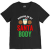 working on my santa body V-Neck Tee