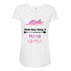 cool mama saurus Maternity Scoop Neck T-shirt