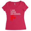 delaware state trending Women's Triblend Scoop T-shirt