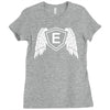 letter e with wings Ladies Fitted T-Shirt