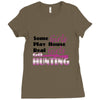 real girls go hunting Ladies Fitted T-Shirt