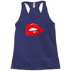 lips red kiss passion girl Racerback Tank