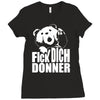 ted fick dich donner Ladies Fitted T-Shirt