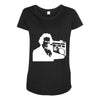beethoven ghetto blaster Maternity Scoop Neck T-shirt