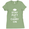 stay puft and carry on Ladies Fitted T-Shirt