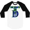 she wants the d seattle 3/4 Sleeve Shirt