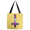 inverted galaxy cross funny  religion banter space fashion new Tote Bags