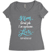 Mom Great Job I'm Awesome Love Happy Mother's Day Women's Triblend Scoop T-shirt
