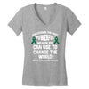 education is the most pwerful weapon you can use to change the world l Women's V-Neck T-Shirt