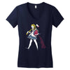 off with her hea Women's V-Neck T-Shirt