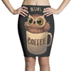 owl coffee Pencil Skirts
