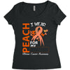 wear peach for  my [you can write any name] Women's Triblend Scoop T-shirt