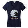Catzilla Women's V-Neck T-Shirt