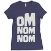 om nom nom Ladies Fitted T-Shirt