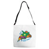 pizza time! Adjustable Strap Totes