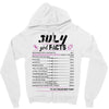 July Girl Facts Cancer Zipper Hoodie