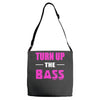 turn up the bass Adjustable Strap Totes