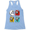 pac skull copy Racerback Tank