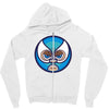 lucha libre   blue Zipper Hoodie