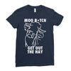 moo bitch Ladies Fitted T-Shirt