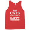 cats make me happy Tank Top
