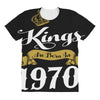 kings are born in 1970 All Over Women's T-shirt