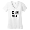 i eat meat Women's V-Neck T-Shirt