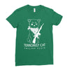 terrorist cat Ladies Fitted T-Shirt