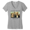 Grant Wood American Gothic Women's V-Neck T-Shirt