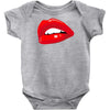 lips red kiss passion girl Baby Onesie