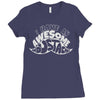 i have an awesome moustache Ladies Fitted T-Shirt
