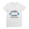 daddy shark doo doo doo Ladies Fitted T-Shirt