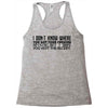 opinions Racerback Tank