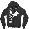 skate  fun skateboard Zipper Hoodie