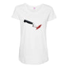 stabbed Maternity Scoop Neck T-shirt